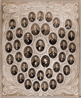 Tabló abiturientů učitelského ústavu v Brně (1882) © Moravské zemské muzeum